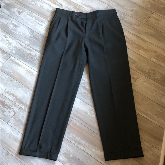 C&R Clothiers Charcoal Worsted Wool Trousers.1932 - Picture 1 of 4